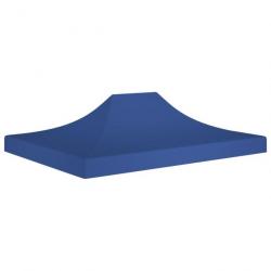 Toit de tente de réception 4x3 m Bleu 270 g/m² 315350