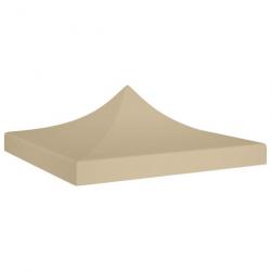 Toit de tente de réception 2x2 m Beige 270 g/m² 315340