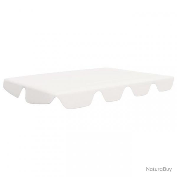 Toit de rechange de balanoire Blanc 188/168x110/145cm 270 g/m 312096