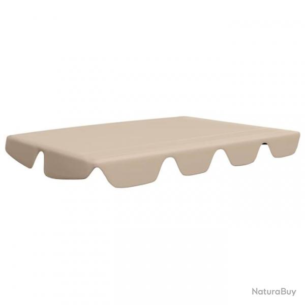 Toit de rechange de balanoire Beige 188/168x110/145 cm 312084