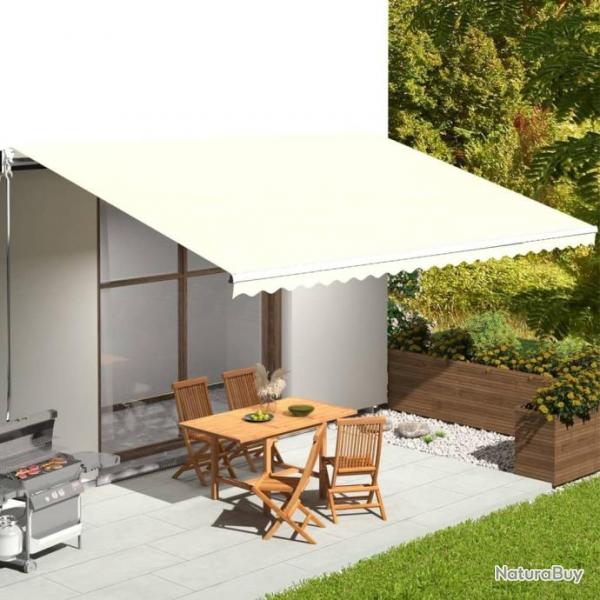 Store Tissu de remplacement pour auvent Crme 6x3,5 m 311934