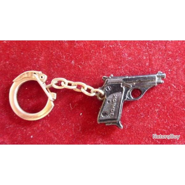 PORTE CLE ANCIEN PISTOLET STYLE WALTER MARQUAGE SCHICK