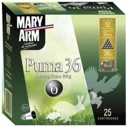BTE 25 CART. MARY ARM PUMA 36 CAL. 12 / 70 MM N° 6 ...