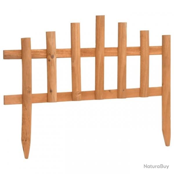 Bordure de jardin 10 pcs Bois de sapin 4,4 m 314846