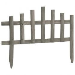 Bordure de jardin 10 pcs Bois de sapin 4,4 m 314847