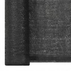 voile Filet brise-vue PEHD 1x50 m Noir 150 g/m² 313043