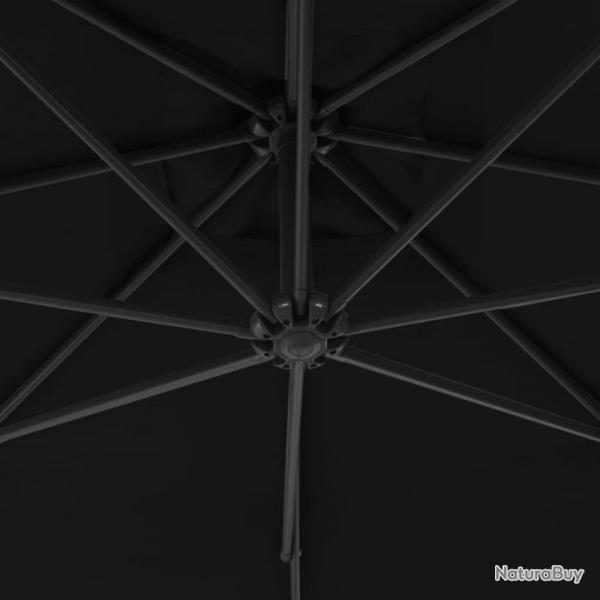 Parasol dport avec mt en acier 250x250 cm Noir 312512