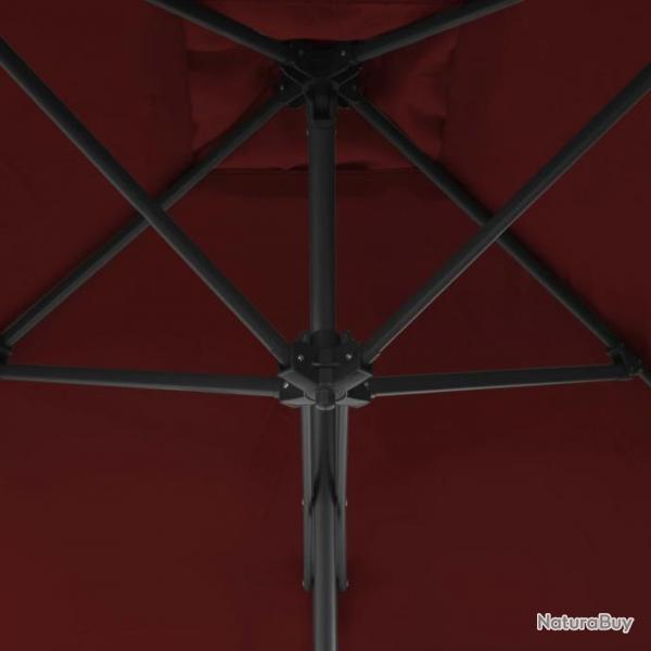 Parasol d'extrieur avec mt en acier Rouge bordeaux 300x230 cm