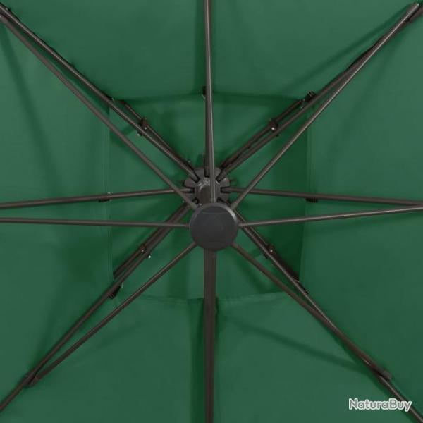 Parasol dport  double toit 300x300 cm Vert