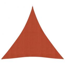 Voile d'ombrage 160 g/m² Terre cuite 4,5x4,5x4,5 m PEHD 311370