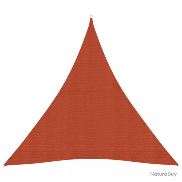 Voile d'ombrage 160 g/m Terre cuite 4,5x4,5x4,5 m PEHD 311370