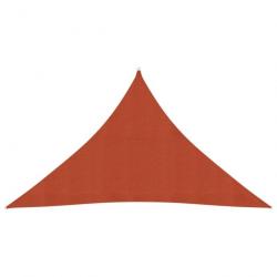Voile d'ombrage 160 g/m² Terre cuite 3,5x3,5x4,9 m PEHD 311367