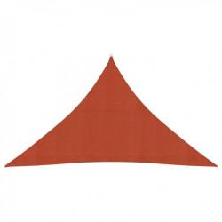 Voile d'ombrage 160 g/m² Terre cuite 3x3x4,2 m PEHD 311364