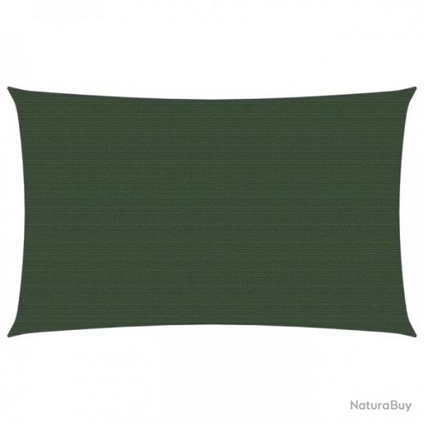 Voile d'ombrage 160 g/m Vert fonc 3x6 m PEHD 311460