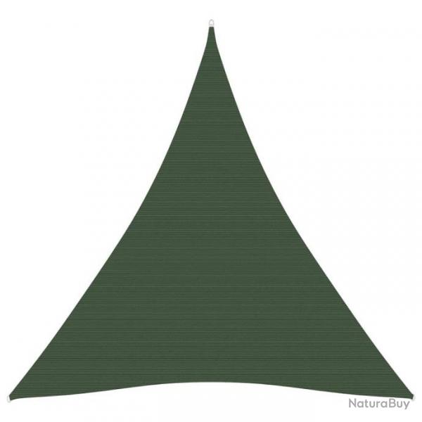 Voile d'ombrage 160 g/m Vert fonc 3x4x4 m PEHD