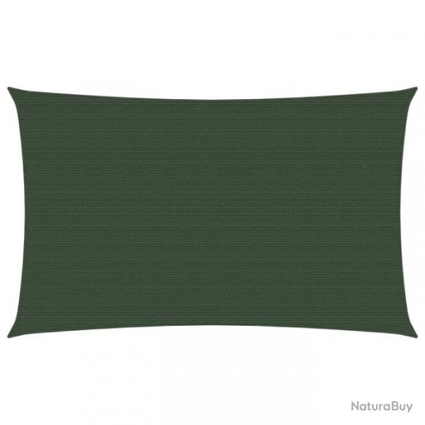 Voile d'ombrage 160 g/m Vert fonc 3,5x5 m PEHD 311462