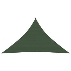 Voile d'ombrage 160 g/m² Vert foncé 2,5x2,5x3,5 m PEHD 311471