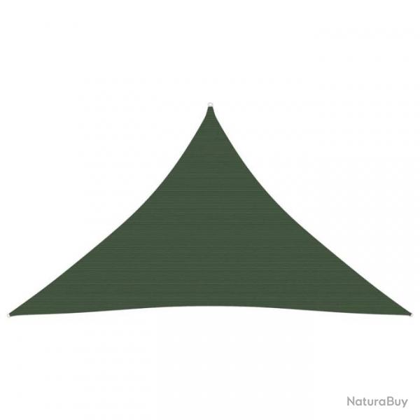 Voile d'ombrage 160 g/m Vert fonc 2,5x2,5x3,5 m PEHD 311471