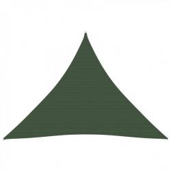 Voile d'ombrage 160 g/m² Vert foncé 3x3x3 m PEHD 311472