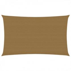 Voile d'ombrage 160 g/m² Taupe 2x4,5 m PEHD 311395
