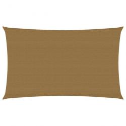 Voile d'ombrage 160 g/m² Taupe 2x4,5 m PEHD 311395