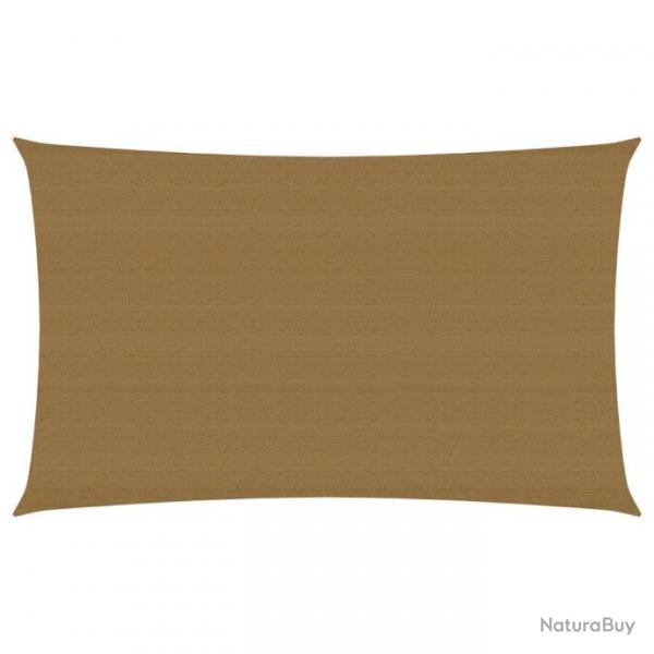 Voile d'ombrage 160 g/m Taupe 2x4,5 m PEHD 311395