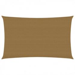 Voile d'ombrage 160 g/m² Taupe 2x5 m PEHD 311396