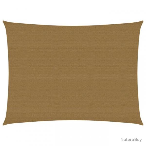 Voile d'ombrage 160 g/m Taupe 2x3,5 m PEHD 311393