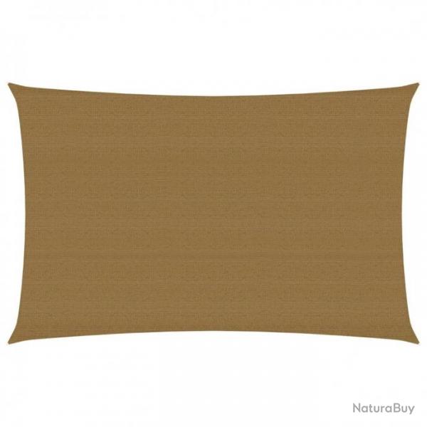 Voile d'ombrage 160 g/m Taupe 2,5x4,5 m PEHD 311400