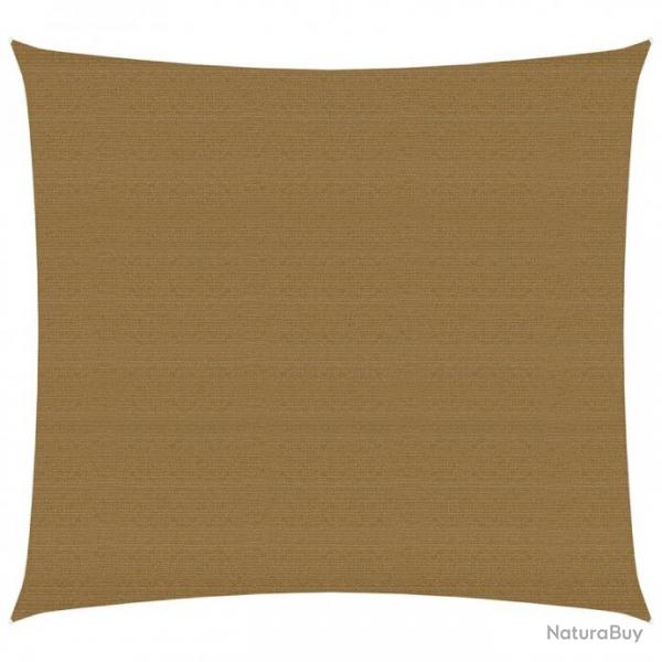 Voile d'ombrage 160 g/m Taupe 7x7 m PEHD 311390