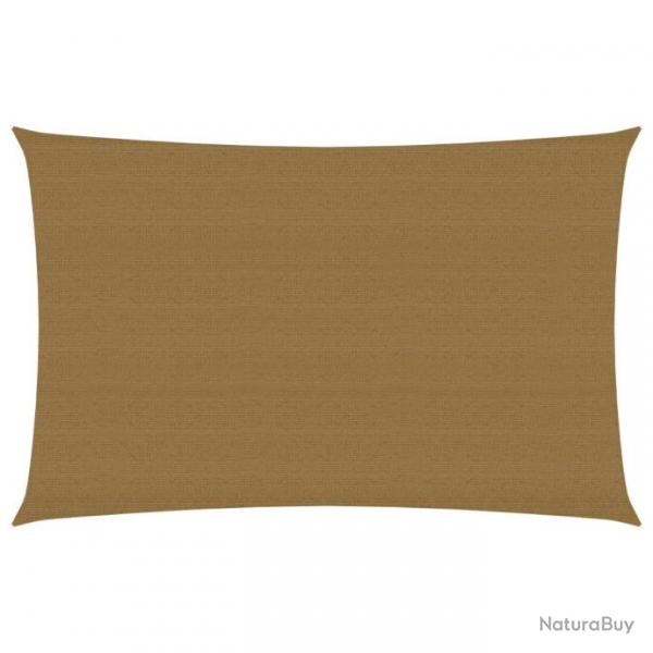 Voile d'ombrage 160 g/m Taupe 2x4 m PEHD 311394