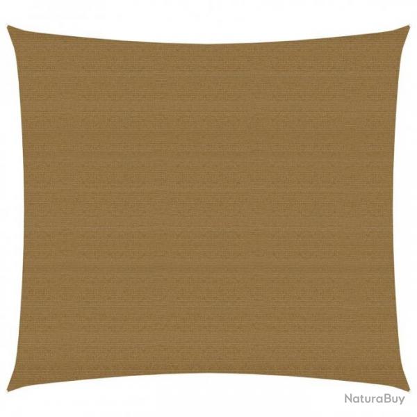 Voile d'ombrage 160 g/m Taupe 4x4 m PEHD 311386