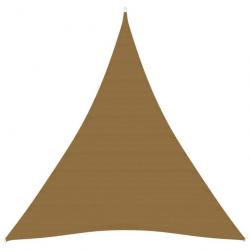 Voile d'ombrage 160 g/m² Taupe 3x4x4 m PEHD 311420