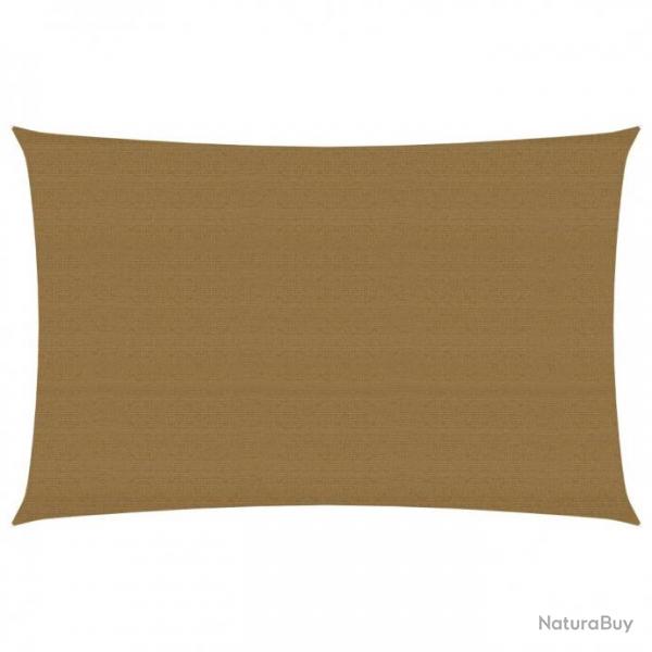 Voile d'ombrage 160 g/m Taupe 4x6 m PEHD 311409