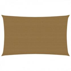 Voile d'ombrage 160 g/m² Taupe 5x8 m PEHD 311413