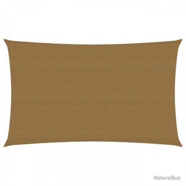 Voile d'ombrage 160 g/m Taupe 5x8 m PEHD 311413