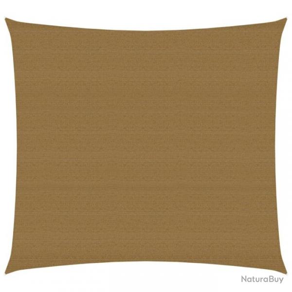 Voile d'ombrage 160 g/m Taupe 3,6x3,6 m PEHD 311385