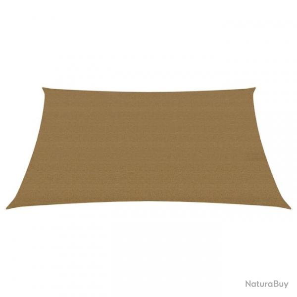 Voile d'ombrage 160 g/m Taupe 5x6 m PEHD 311411