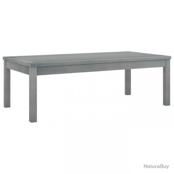 Table basse 100x50x33 cm Gris Bois d'acacia solide 311828