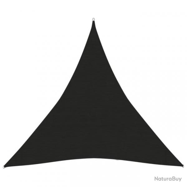 Voile d'ombrage 160 g/m Noir 3,6x3,6x3,6 m PEHD 311748