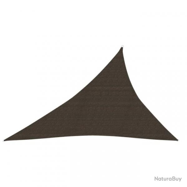 Voile d'ombrage 160 g/m Marron 4x5x6,8 m PEHD