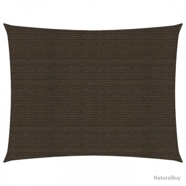 Voile d'ombrage 160 g/m Marron 2x3,5 m PEHD 311778