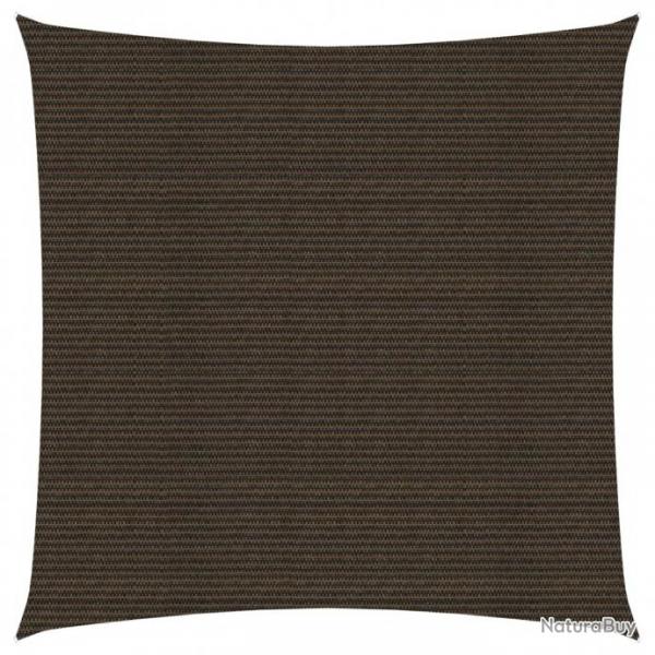 Voile d'ombrage 160 g/m Marron 6x6 m PEHD 311774