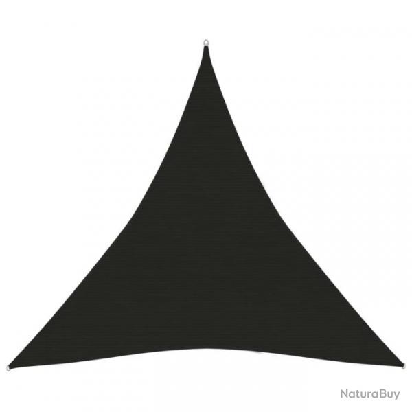 Voile d'ombrage 160 g/m Noir 6x6x6 m PEHD 311762