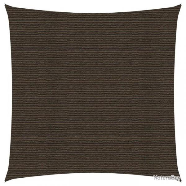 Voile d'ombrage 160 g/m Marron 3x3 m PEHD 311769