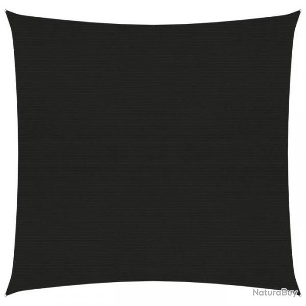 Voile d'ombrage 160 g/m Noir 6x6 m PEHD 311719