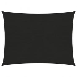 Voile d'ombrage 160 g/m² Noir 2x3,5 m PEHD 311723