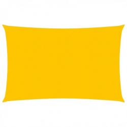 Voile d'ombrage 160 g/m² Jaune 2,5x4 m PEHD 311564