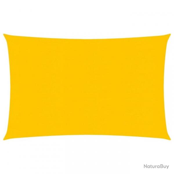 Voile d'ombrage 160 g/m Jaune 2,5x4 m PEHD 311564