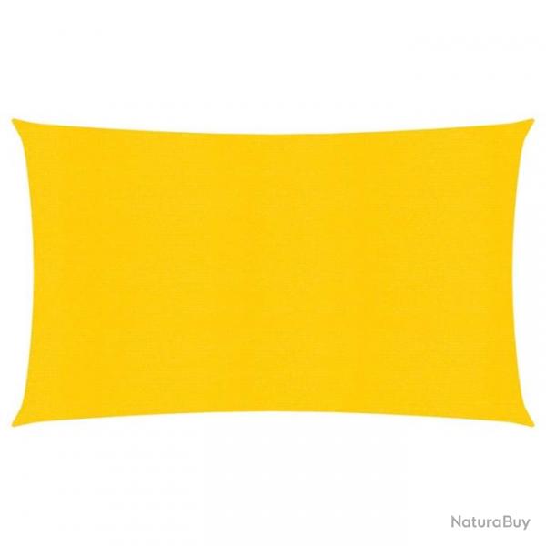 Voile d'ombrage 160 g/m Jaune 2,5x5 m PEHD 311566